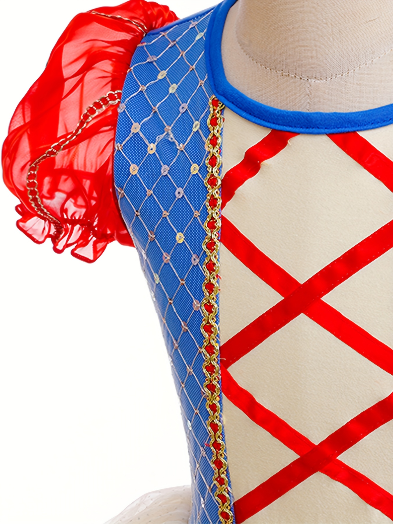 strapless open back dress Women Latin Dance Dresses Ruffles Red Royal Blue Flowers Salsa Rumba C   Moderndancedress.com