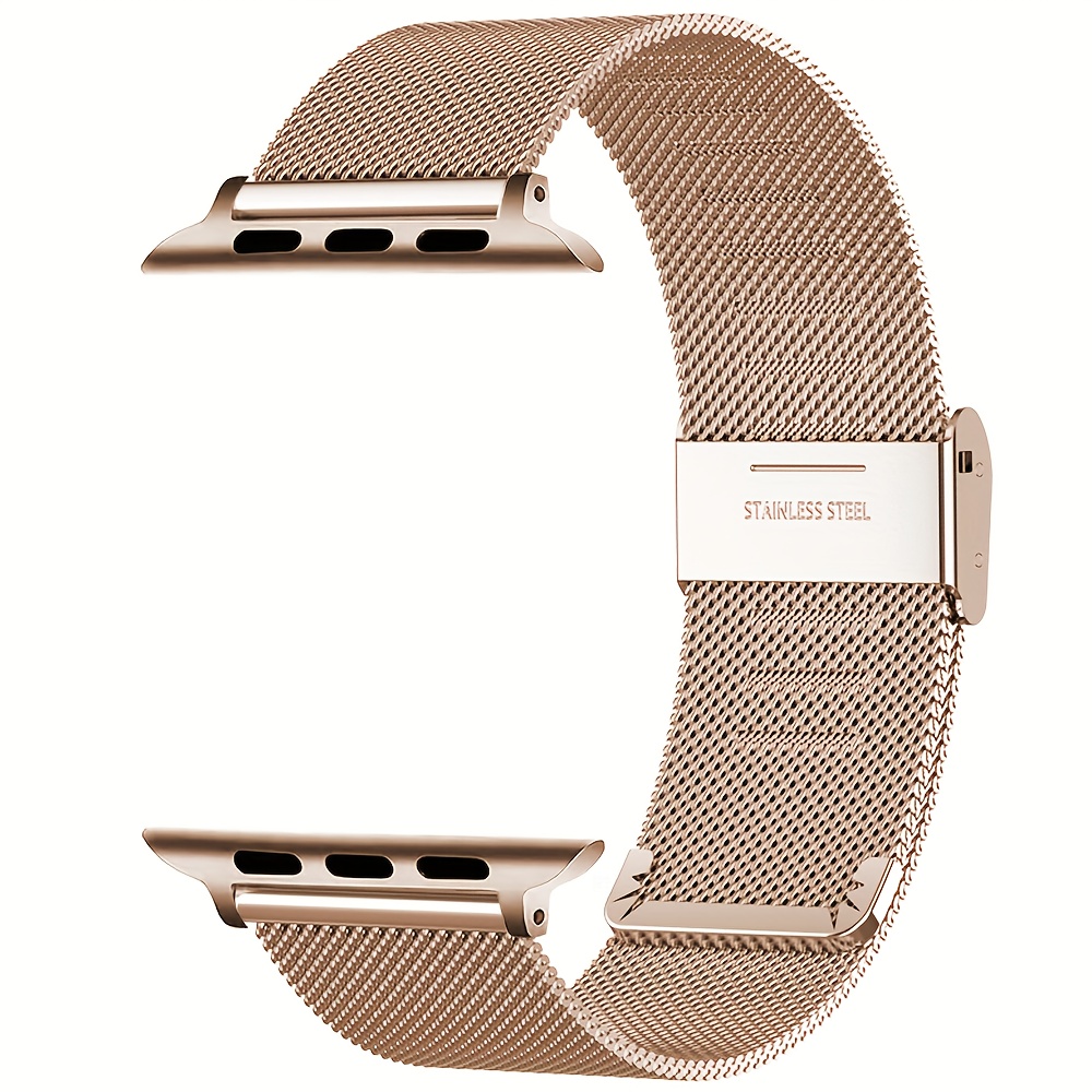 E-shop Edelstahl Mesh Armband für Apple Watch Ultra 2/1 49mm Series 10 46mm 45mm 42mm 41mm Armband für 6 5 4 3 44mm 40mm 42mm 38mm Armband Split