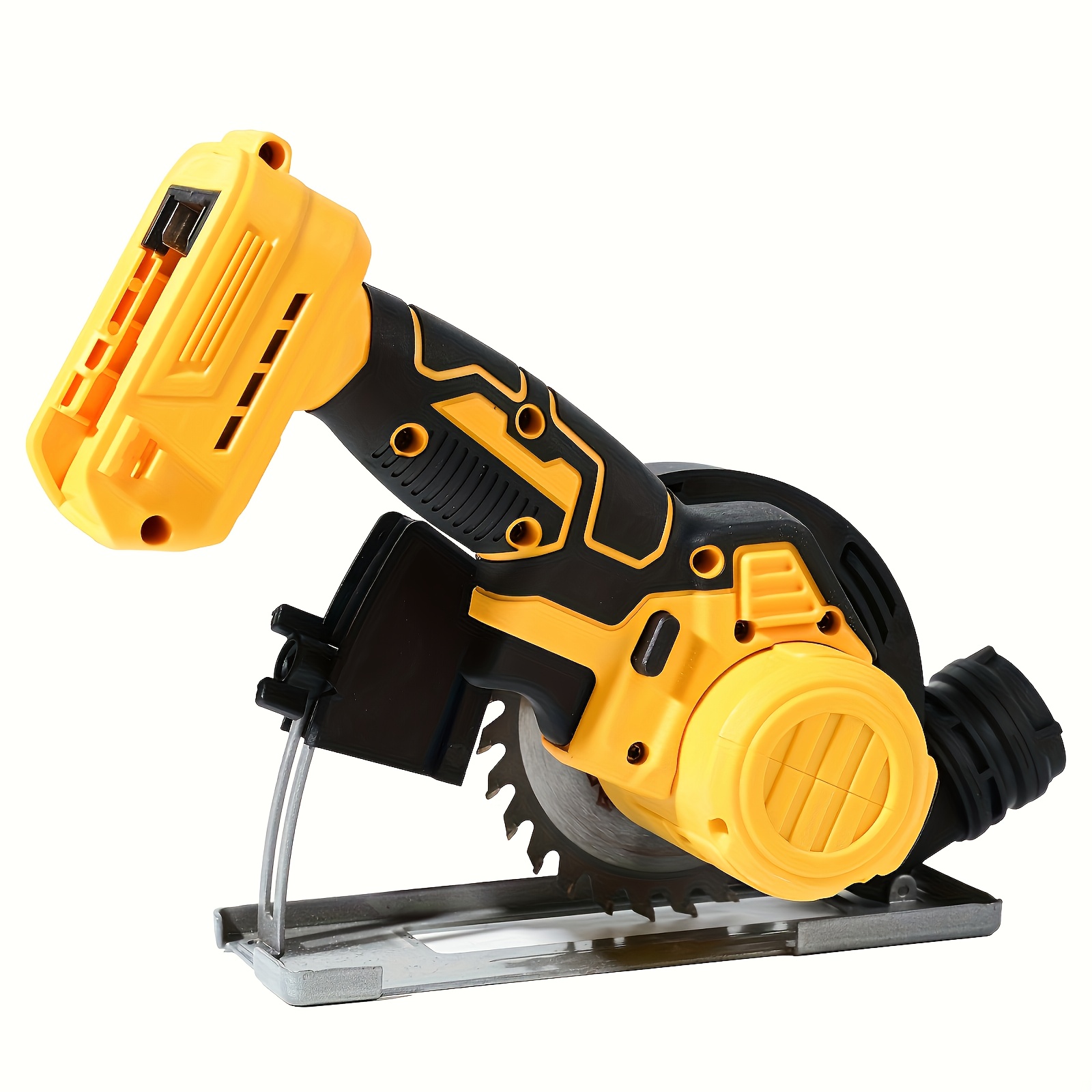 cordless brushless circular saw 4 inch brushless compact circular saw for dewalt 20v battery adjustable protection angle 4 adjustable   20000rpm min suitable for home   board stone tile cutting battery not included