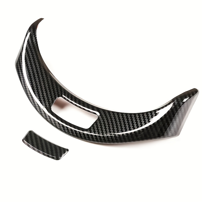 TEMU 2pcs Carbon Fiber Armrest Button Cover Plate, Suitable For Mercedes-benz 2015-2021 And 2016-2023 | Compatible With C180l, C200l, E300l, And Glc