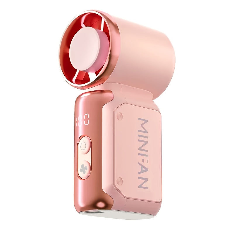 2026 new mini small fan handheld portable mini leaf less electric fan usb rechargeable pocket personal fan suitable for outdoor travel and office use travel accessory