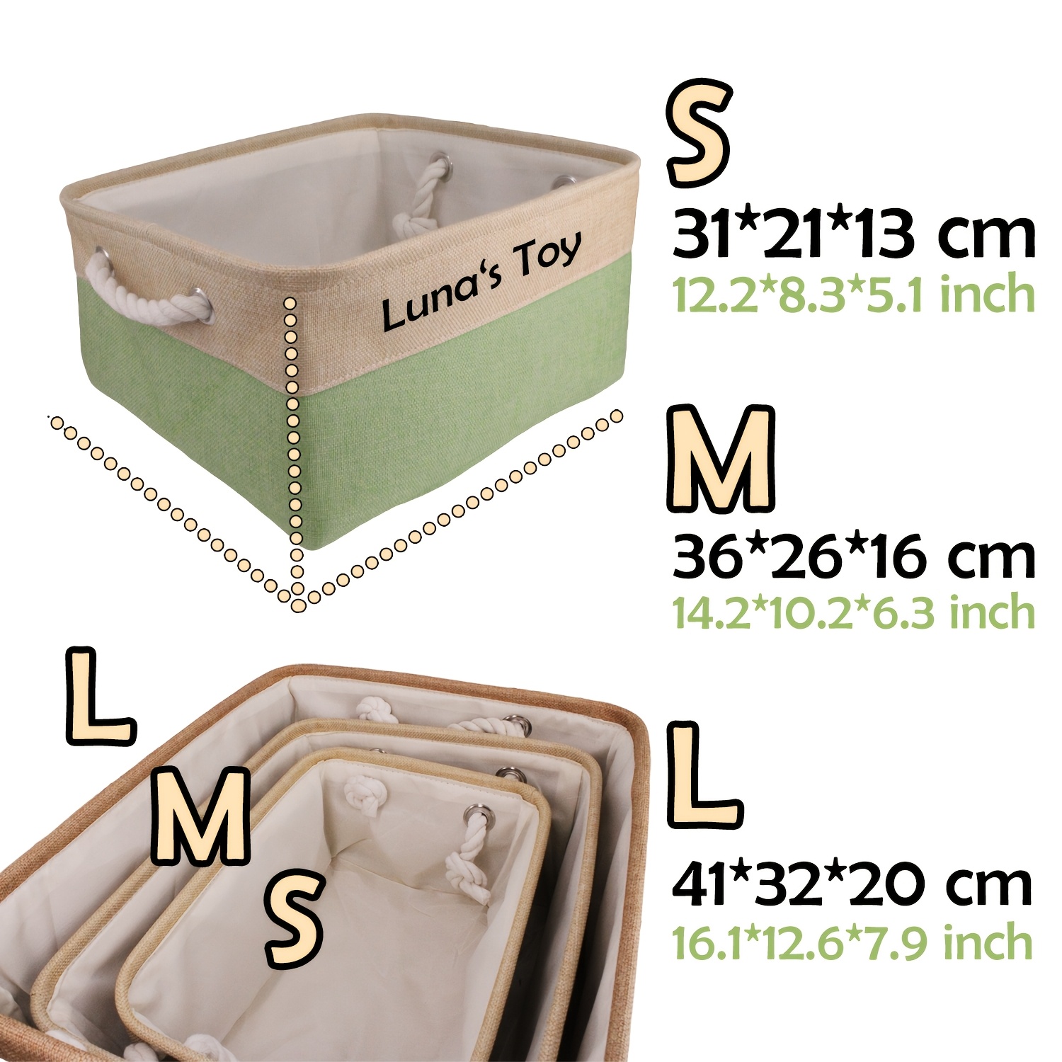 Custom Pet Storage Basket with Personalized Message, Multifunctional And Snack Organizer for Cats And Dogs, Pet Supplies And Clothing Storage, Without Battery