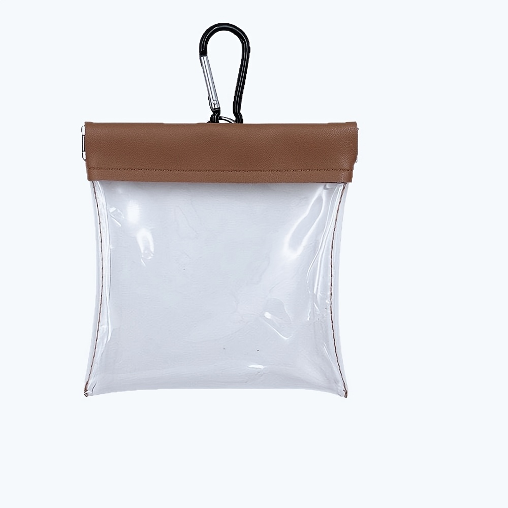 TEMU 1pc Golf Tee Storage Hanging Pouch - Transparent Squeeze-, Can Store Tees And