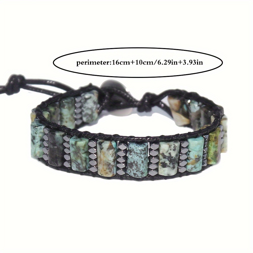 Advanced Men'S Natural Stone African Amethyst Crystal Bracelet
