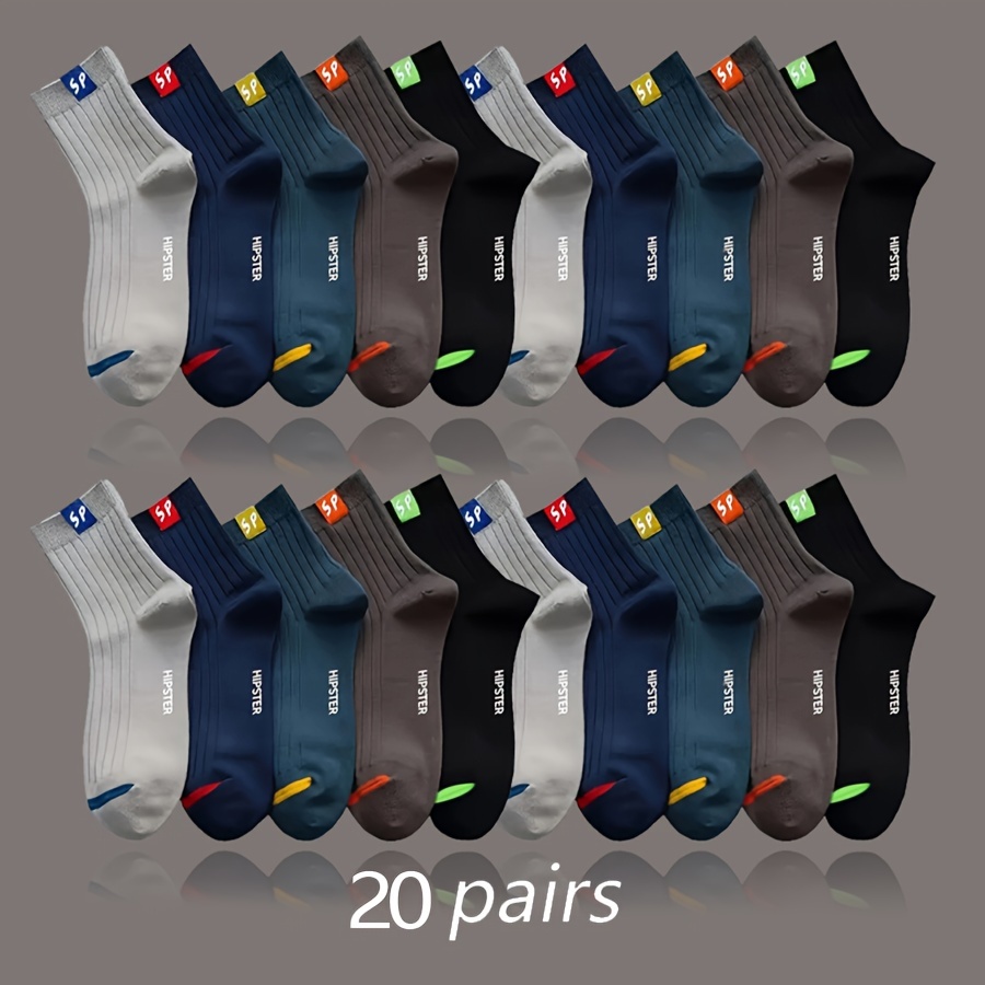 

5/10/20/30pires Men's And Women's Outdoor Breathable Mid-tube Socks