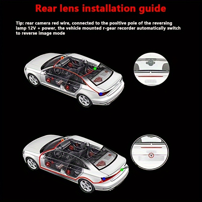 hd 3 video recording of the new event data recorder 1080p hd night vision car in front of the car in the car at the same time reverse video images details 8