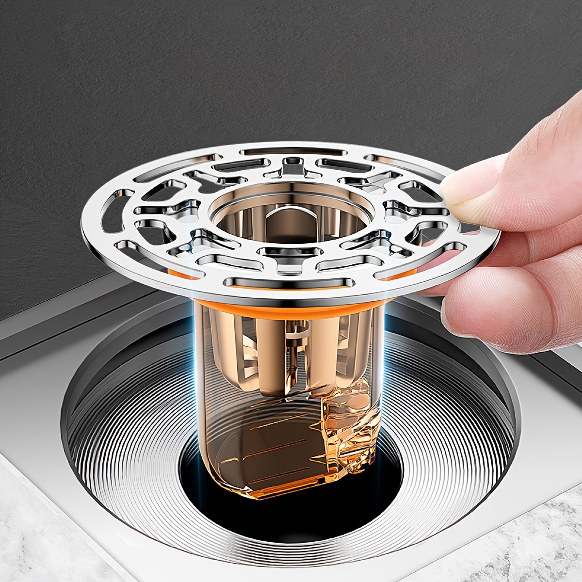 

Plastic Anti-odor Shower Drain Strainer With Pest-proof Filter Mesh – Anti-backflow Floor Drain Plug For Bathroom