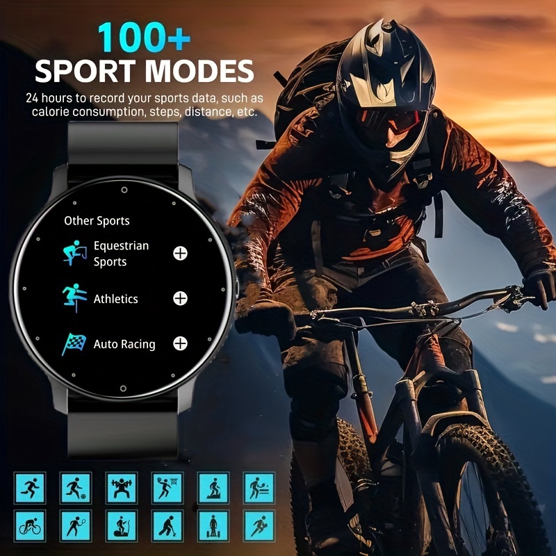 Le nouveau smartwatch offre des appels sans fil, un assistant vocal IA, des notifications, un suivi des pas, un comptage des calories et divers modes sportifs adaptés à différentes activités de fitness et de plein air.