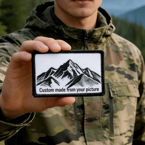 diy custom self patches for men heat transfer printed personalized stickers outdoor hunting fishing hiking gear decor custom image badges for backpacks hats vests jackets