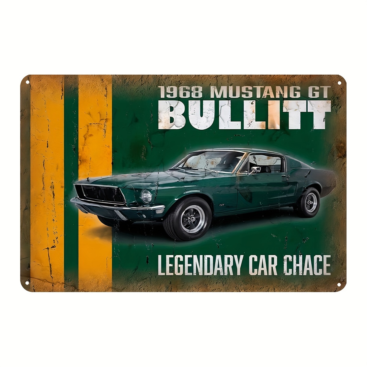 

Mustang Car Vintage Metal Tin Sign (8''x12'') - Perfect For Man Cave, Garage, Bar, Cafe & Farmhouse Decor