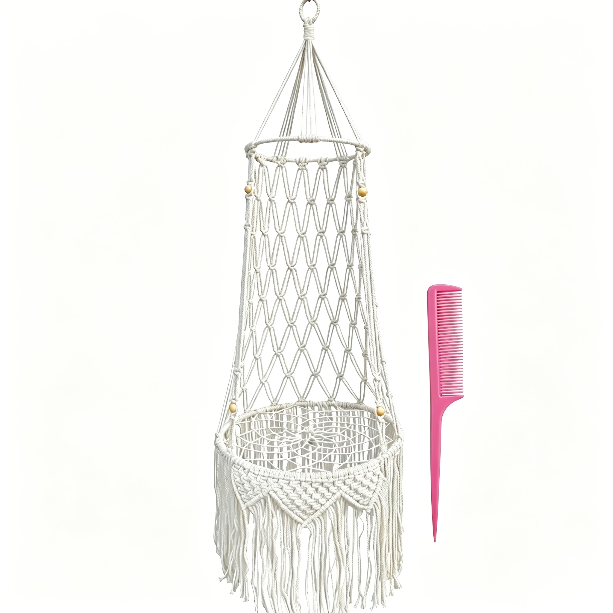 Image of New Bohemian Style Cat Hammock Pet Hanging Basket Suspended Cat Bed