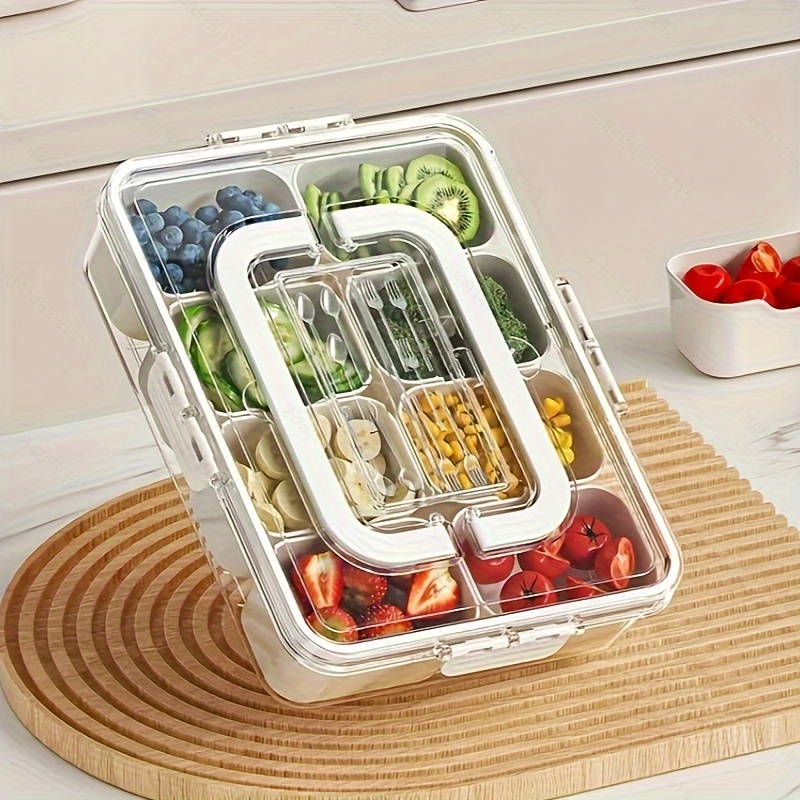 

2 Pcs 8-compartment , - And Reusable For Fruits, , And Vegetables, Organizers And , Accessories