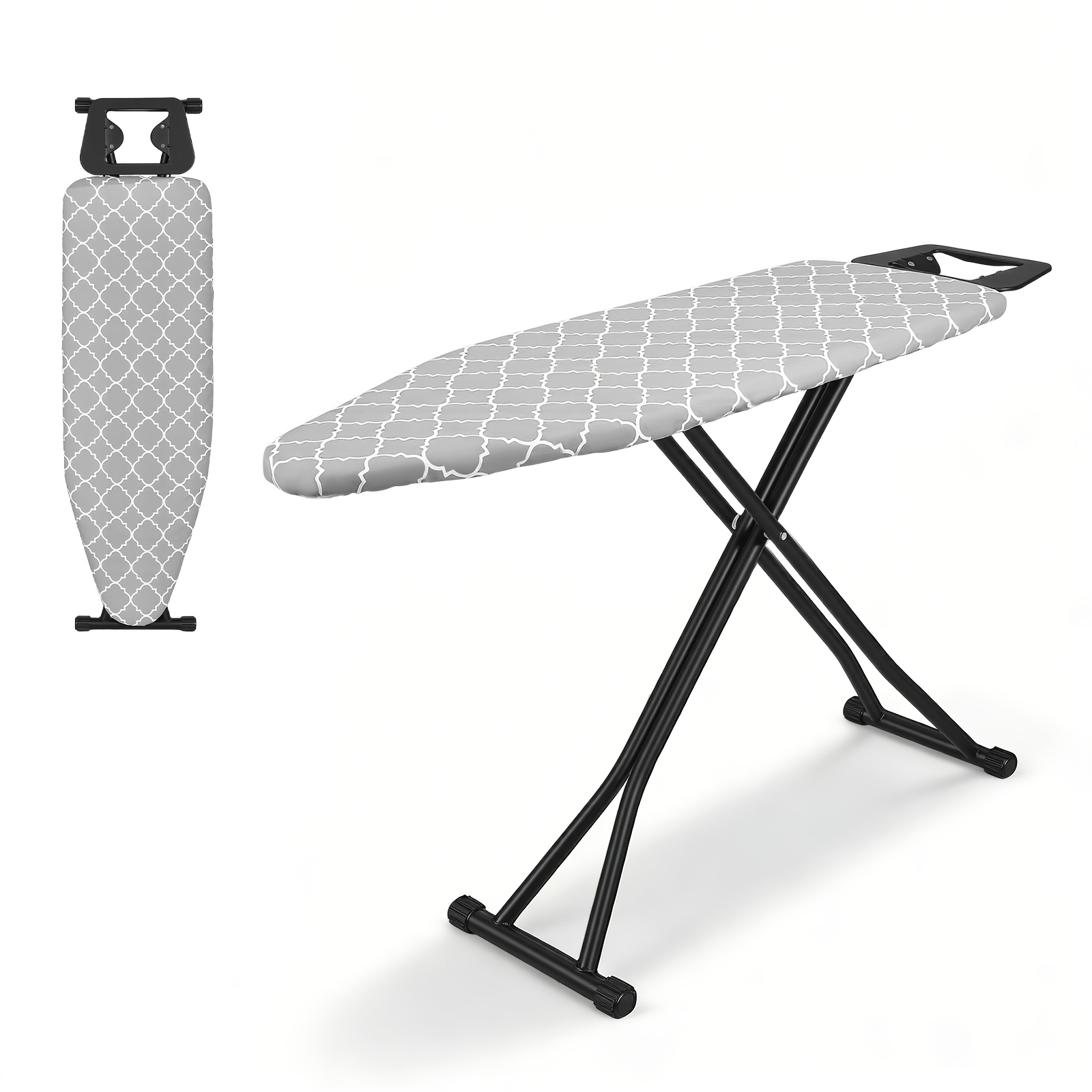 Ironing Board, Professional Folding Ironing Board, Stable Metal Ironing Board With Adjustable Height