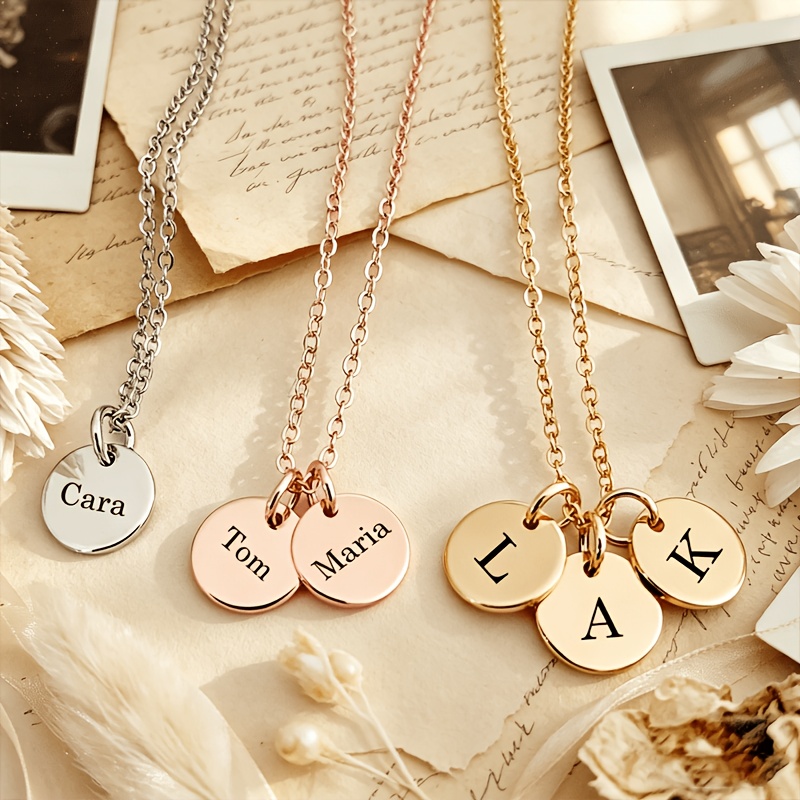 Women's Personalized Stainless Steel Name Necklace, Custom Gift