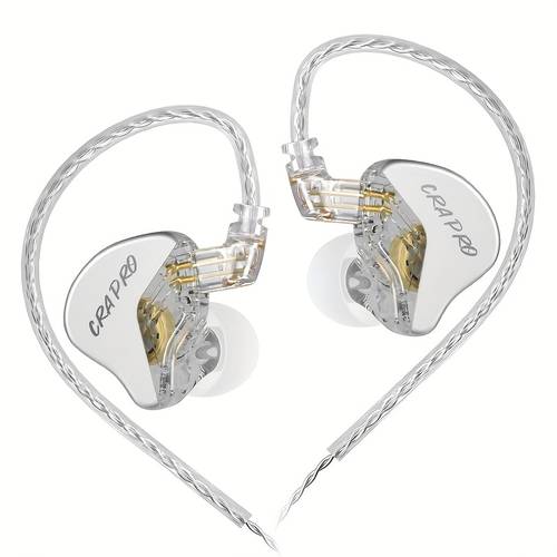 item picture cca cra pro in ear headphones ultra thin diaphragm dynamic driver iem headphones and wired earplugs with detachable cables suitable for musicians and singers