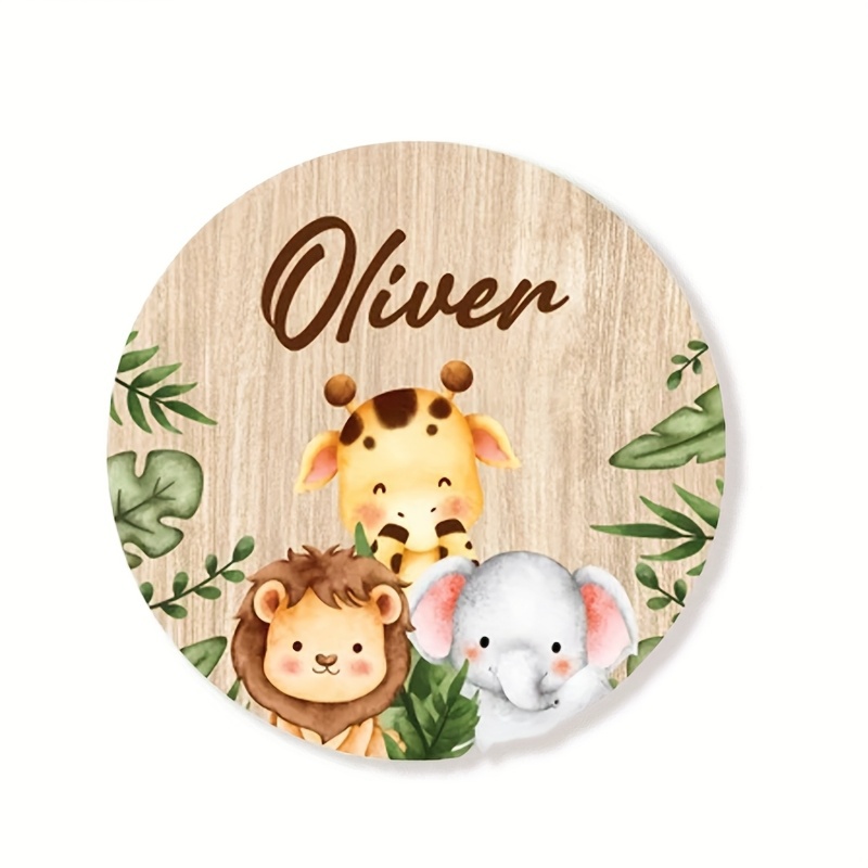 TEMU Custom Wildlife Park Decorative Signs | Jungle Animal Room Decor Nameplates For Kids | Bedroom Nameplates For Boys And Girls | Wall Decor