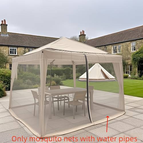mosquito net suitable for outdoor courtyard zipper double door pvc water pipe filled with water to increase the weight for fixing and wind protection mosquito and sun protection must have gift for easter halloween