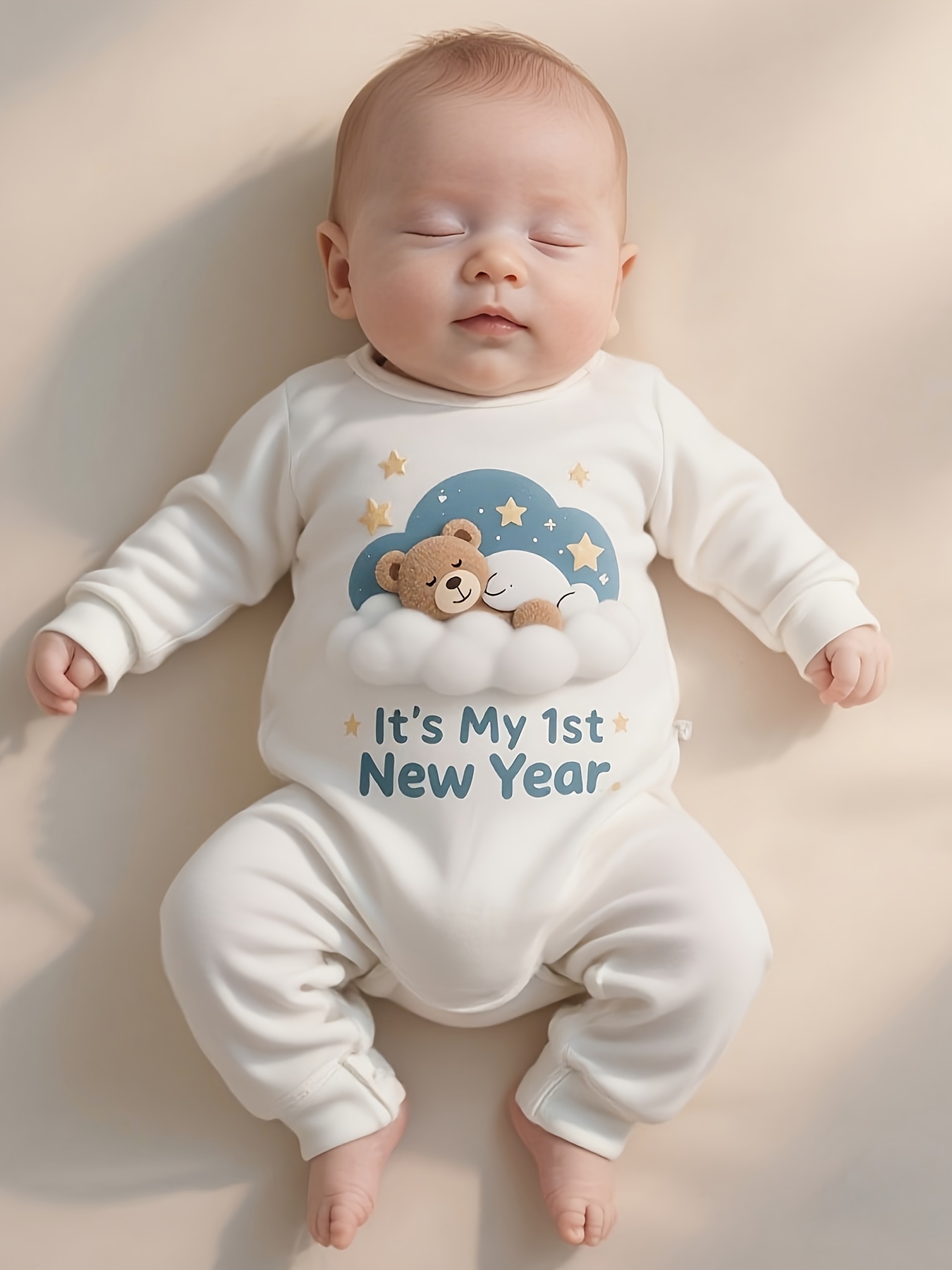 Babykleding met sterren- en berenprint