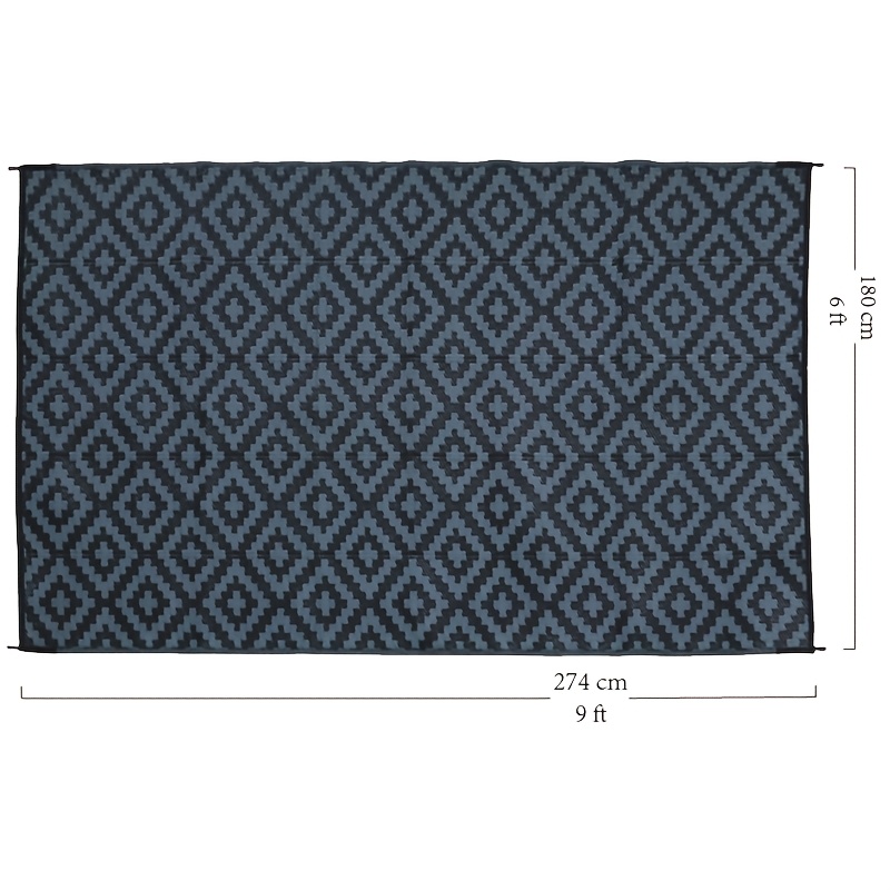 E-shop ., Wendbare Außenmatte, nur für den Außeneinsatz, aus Polypropylenmaterial, faltbar mit beidseitigem Design, geeignet für Wohnmobil-Terrasse,