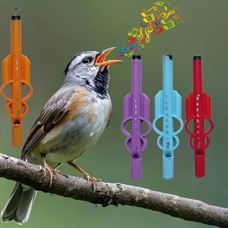3pcs   whistle set realistic forest bird sounds durable plastic   birdwatching party gifts and musical entertainment soak   in water before use     you can control pitch tone length and   to produce different   by pulling the wire 0