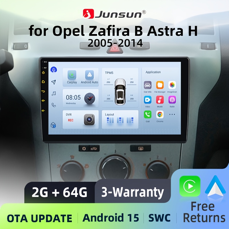 Image of Junsun 9-inch 4-core 2+64gb 15 Car Radio For B H 2005 2007 2008 2009 2010 2011 2012 2013 2014 Multimedia Navigation Stereo
