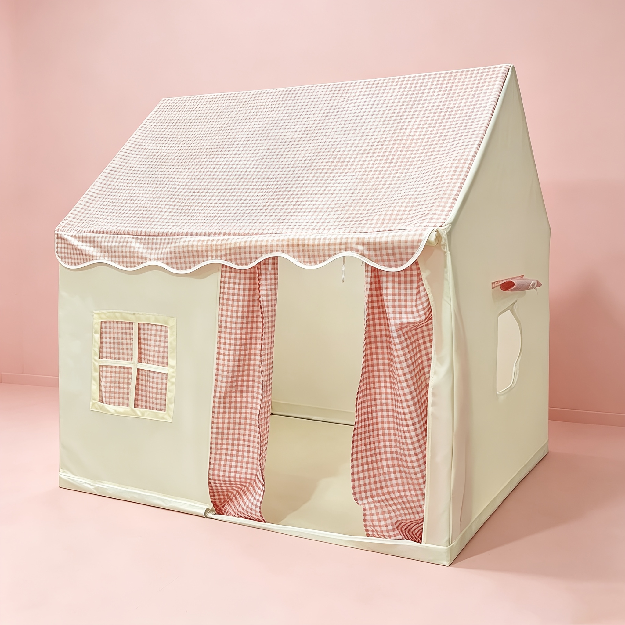 Image of Kids Cozy Play Tent, Playhouse, For Imaginative Play, Durable Fabric Tent, Ideal For Kids' Room, Great For Pretend Play And Quiet Time