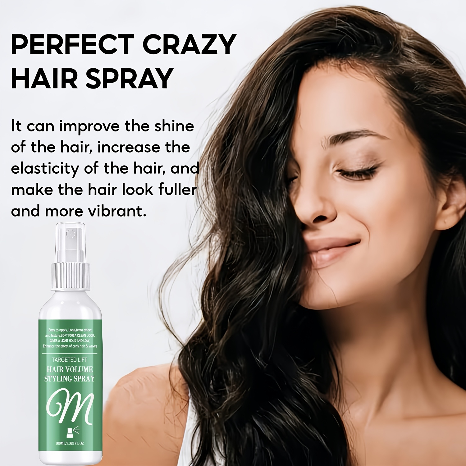 Hair Volume Styling Spray with Keratin & Oils