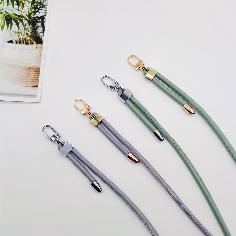 Chic Adjustable Faux Leather Shoulder Strap - DIY Round Rope, Replaceable for Handbags & Phone Cases details 8