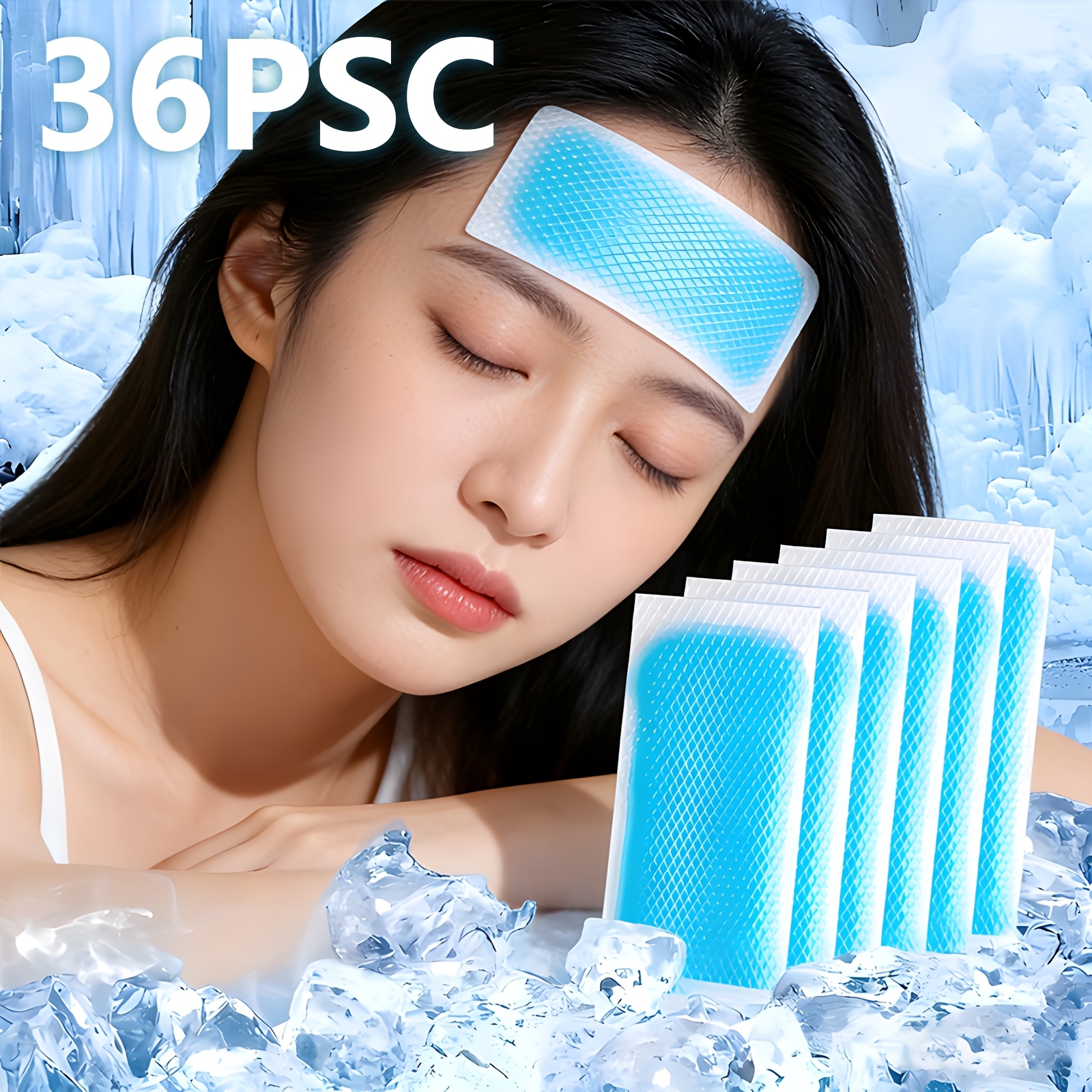 TEMU 36pcs Quick Ice Pack - Cooling Patch Portable Disposable Ice Pack For Prevention, Physical Cooling, Long-lasting Cooling, Suitable For, Mobile