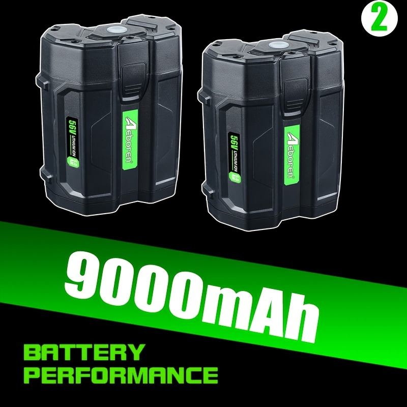 TEMU 2 Packs Replacement For Ego 56v Battery 9000mah Cordless Tool Ba4200 Ba4200t Lithium Ion 9.0ah