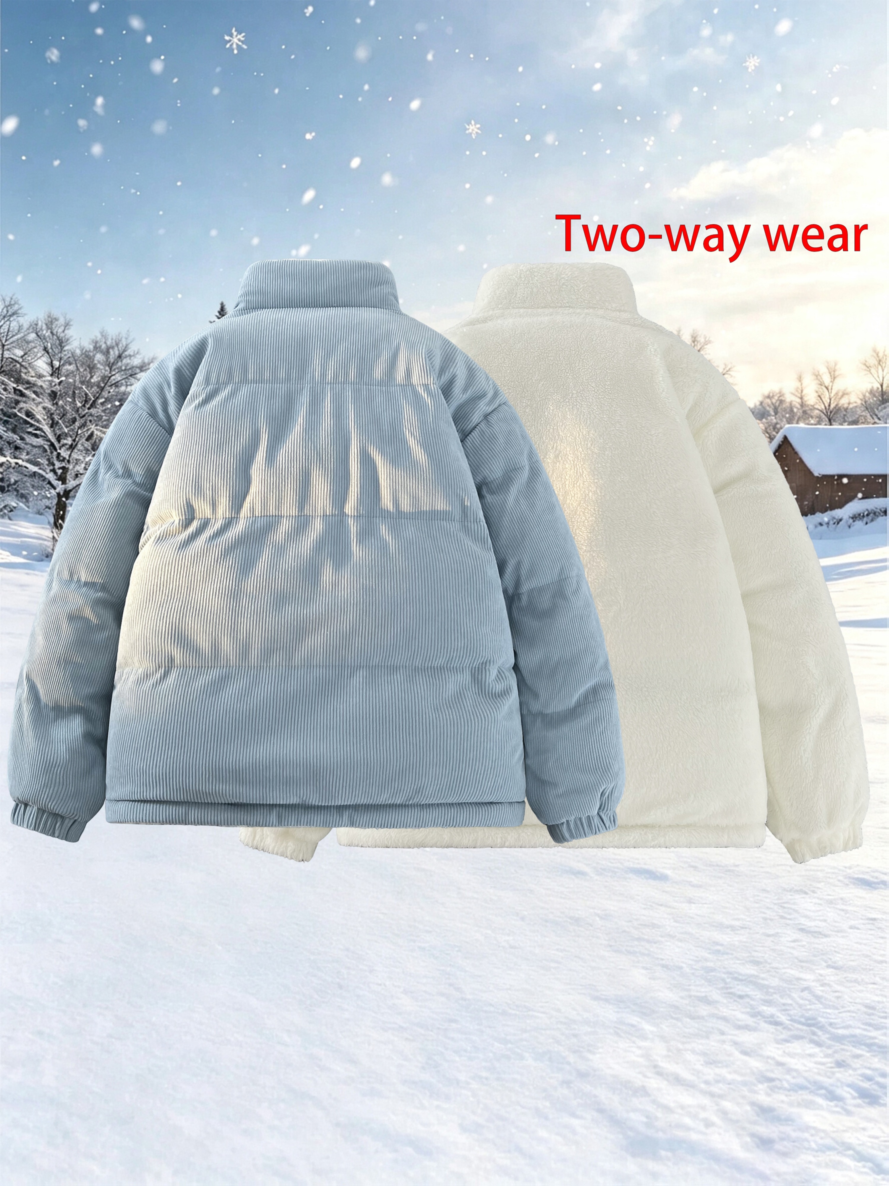 Double-Faced Wearable Ultra-Warm Lamb Fleece Jacket