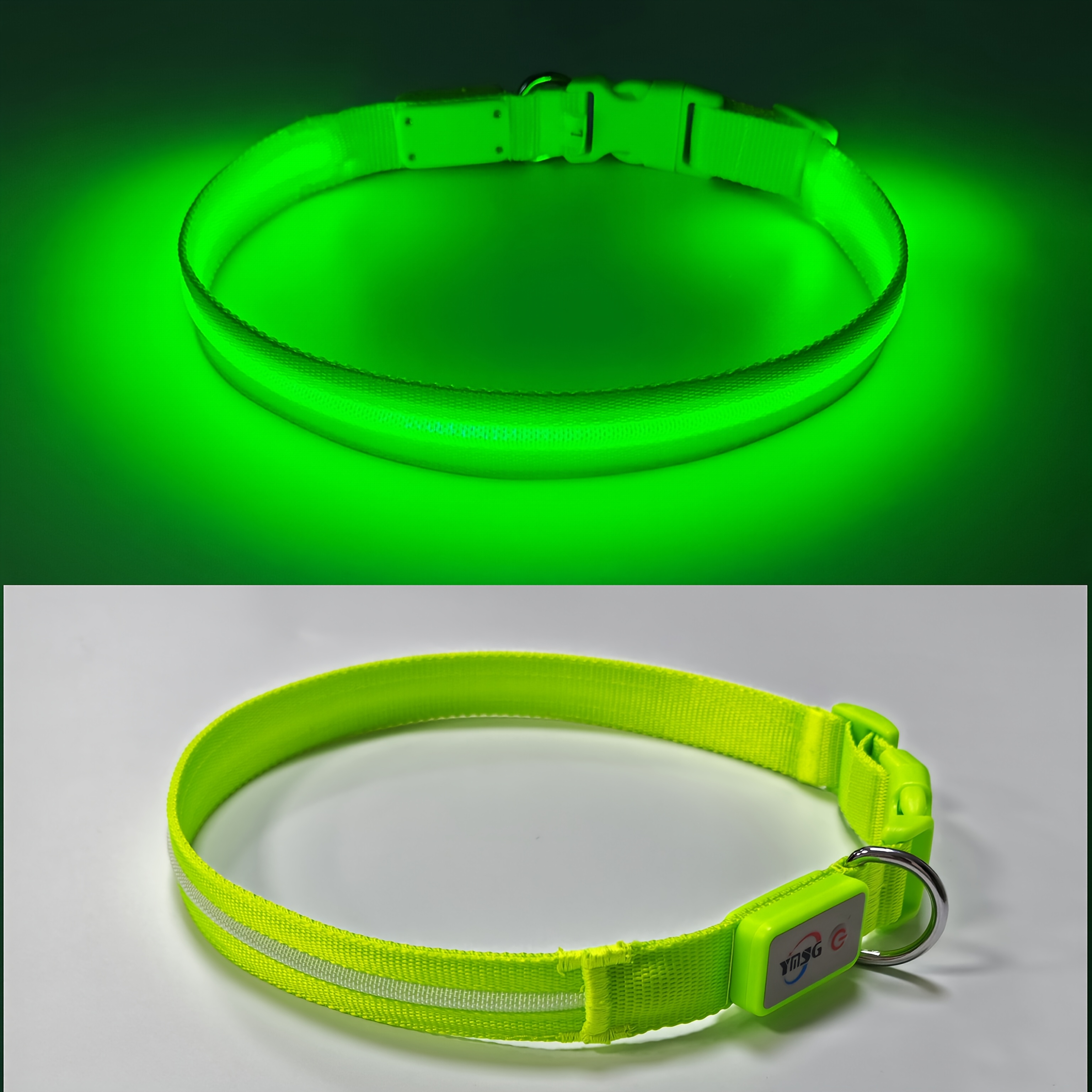 TEMU This Led Light Pet Collar Is Usb Rechargeable And Ipx7. With A Large-capacity Battery For 12 Hours Of Continuous Lighting. Rgb/s, M, And L Codes Are For . Suitable For Pets To At Night.