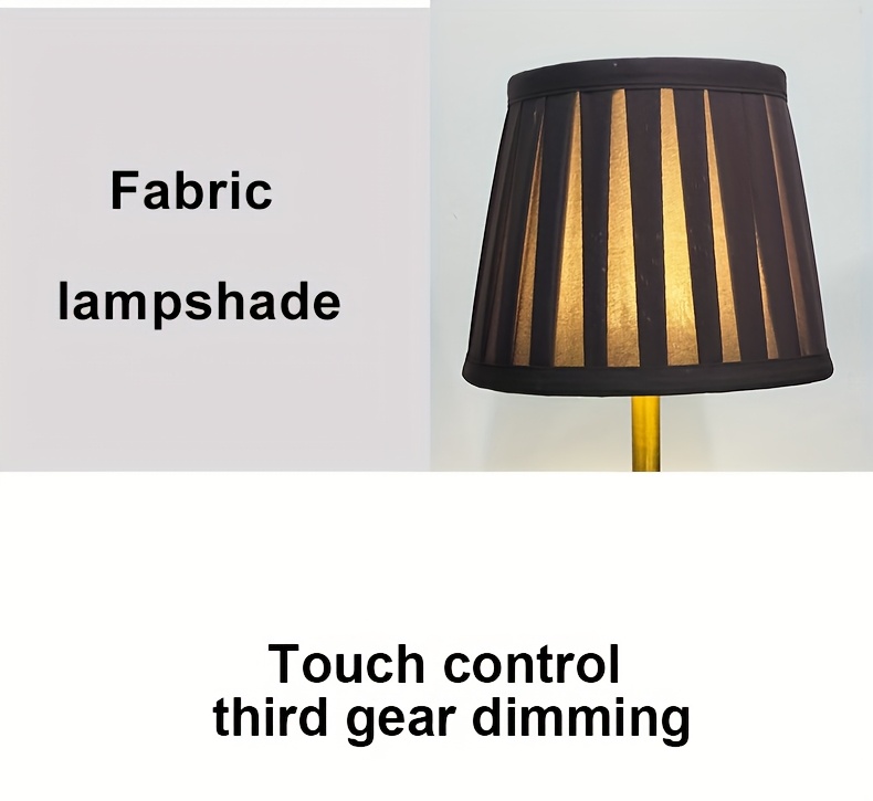 1PC Cordless Modern Retro Rechargeable Dimmable LED Desk Lamp, Touch Dimmable, Camping Lamp, Bedside Night Light, Restaurant Ambient Table Lamp