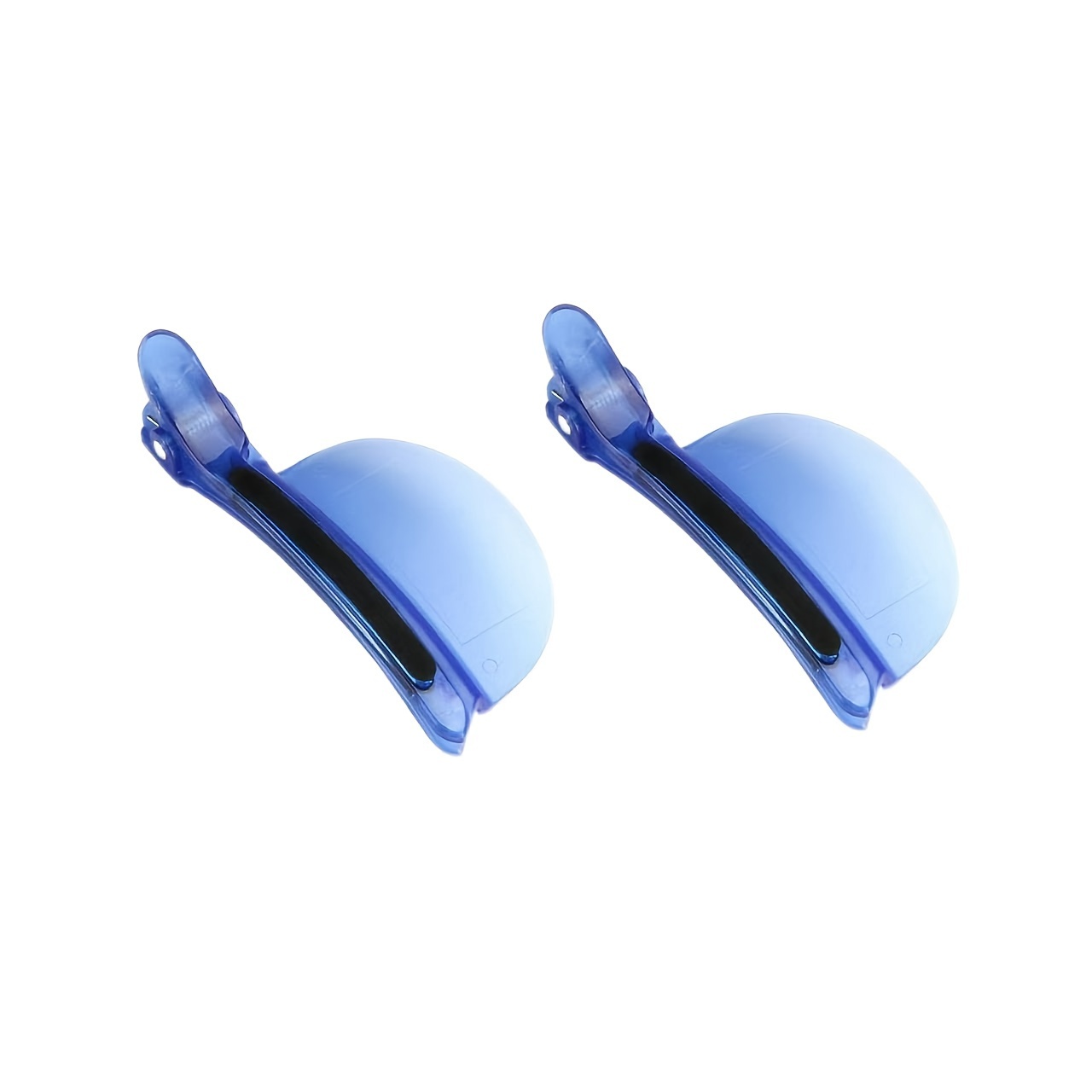Image of Ymiko Sectional Clip, 2pcs Set Of Insulation Easy-to-separate Clips, Suitable For Wig And Hair Extension, Blue