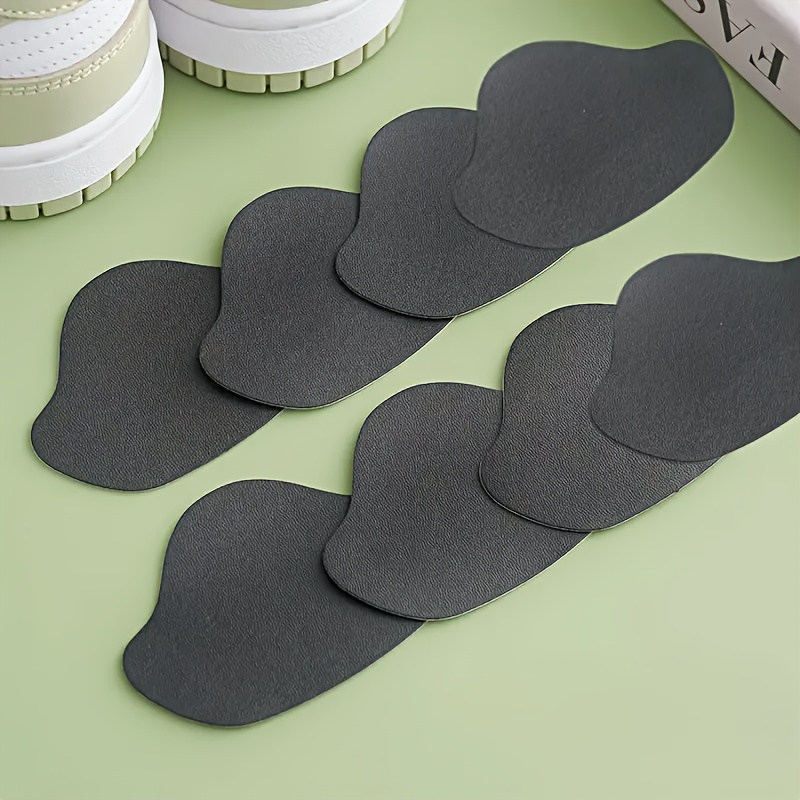 8pcs Black, White, Blue Anti-chafing Heel Grips, Unisex Plush Shoe & Sports Shoe Inserts For Heel, Breathable Sweat-absorbing , For Shoes, For Shoe Lining Damage, Protects Feet For &