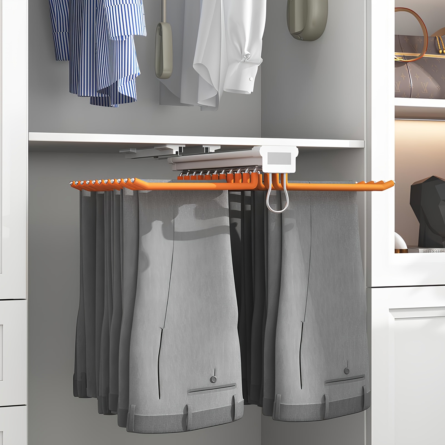 Estanteria Para Armario De Ropa Perchero Extrau00edble Para