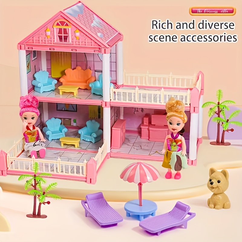 luxurious story dollhouse toy set girls dolls Temu Mauritius