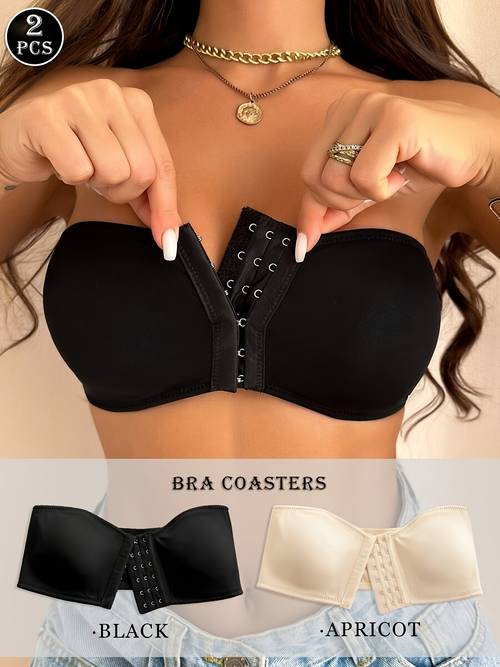 2pcs wedding bra set front closure padded underwire push up bras for women multi color