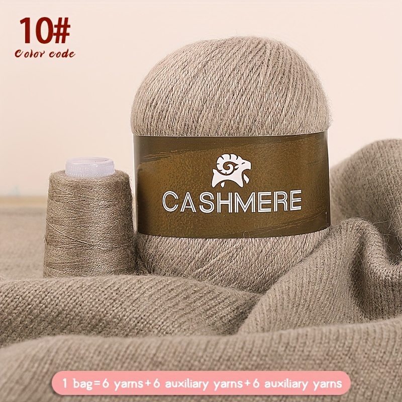 6pairs cashmere 100 yarn soft warm yarn for diy crocheting and knitting hat scarf total 300g 120g