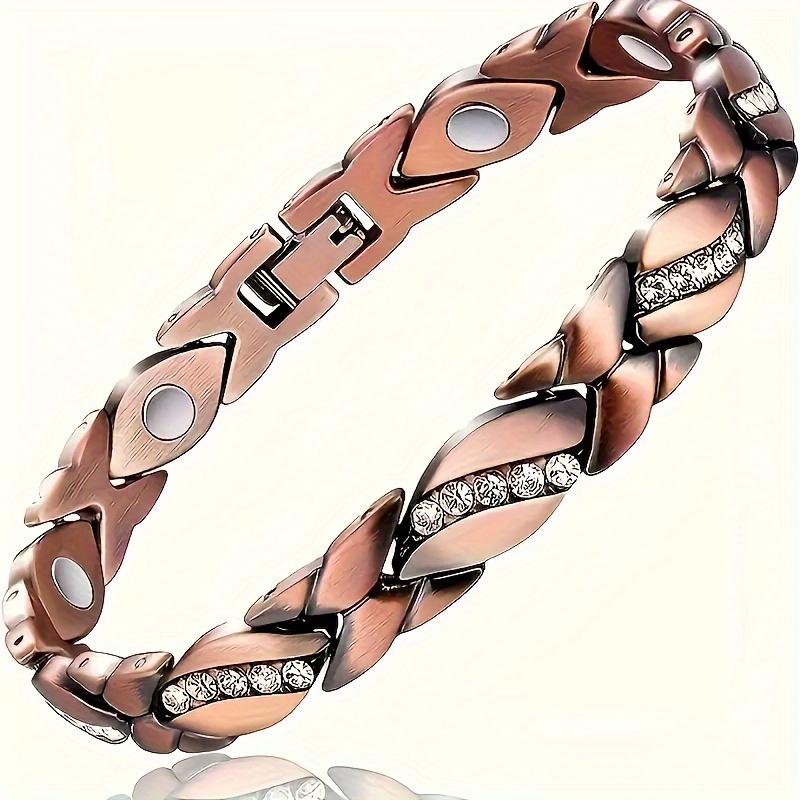 

Free Shipping (for Orders Over $30 From This Supplier) Women's Copper Bracelet, Women's Super Bracelet, 3500 Magnets, , Day Christmas Jewelry , Adjustment Tool