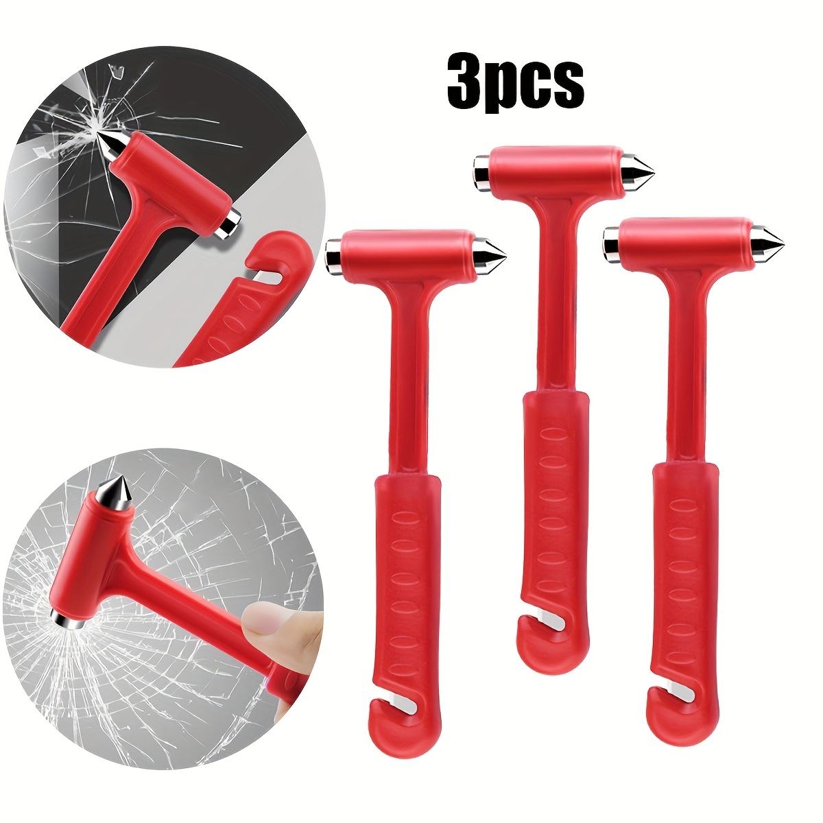 Image of Automotive Safety Hammer, Pure Steel Emergency Escape Hammer, Breaker Safety Hammer