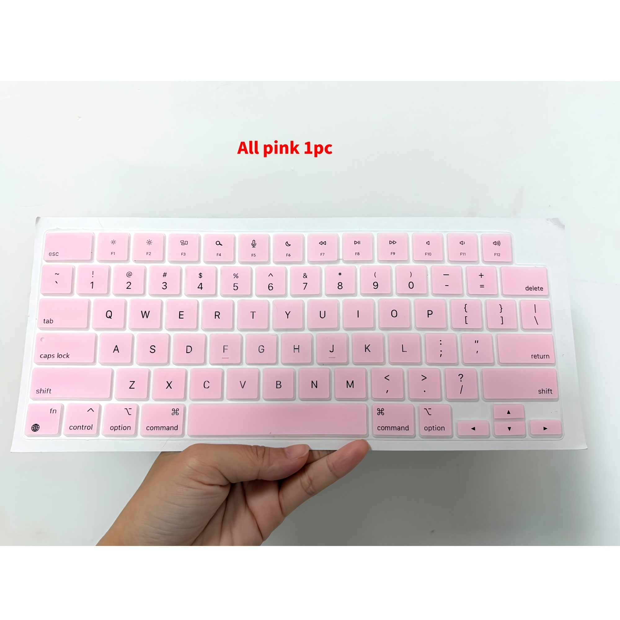 TEMU Capa de Teclado Rosa Compatível com 13 polegadas (Modelos 2016-2020)/Pro 15 polegadas (Modelos 2016-2019)/Air 13 polegadas (Modelos 2018-2020),