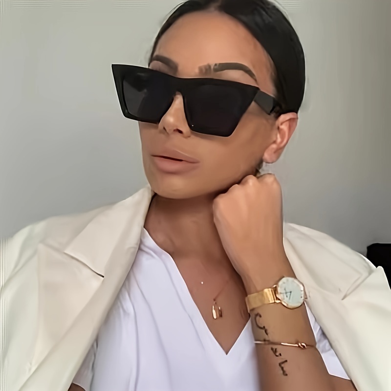 

Large Square Fashion Glasses Fashion Fashion Glasses For Women Men Anti Glare Sun Shades Glasses For Driving Beach Travel