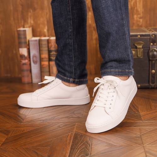 new mens genuine leather casual sneakers comfortable breathable and convenient mens skate shoes for daily commuting and outdoor workouts mens flat shoes
