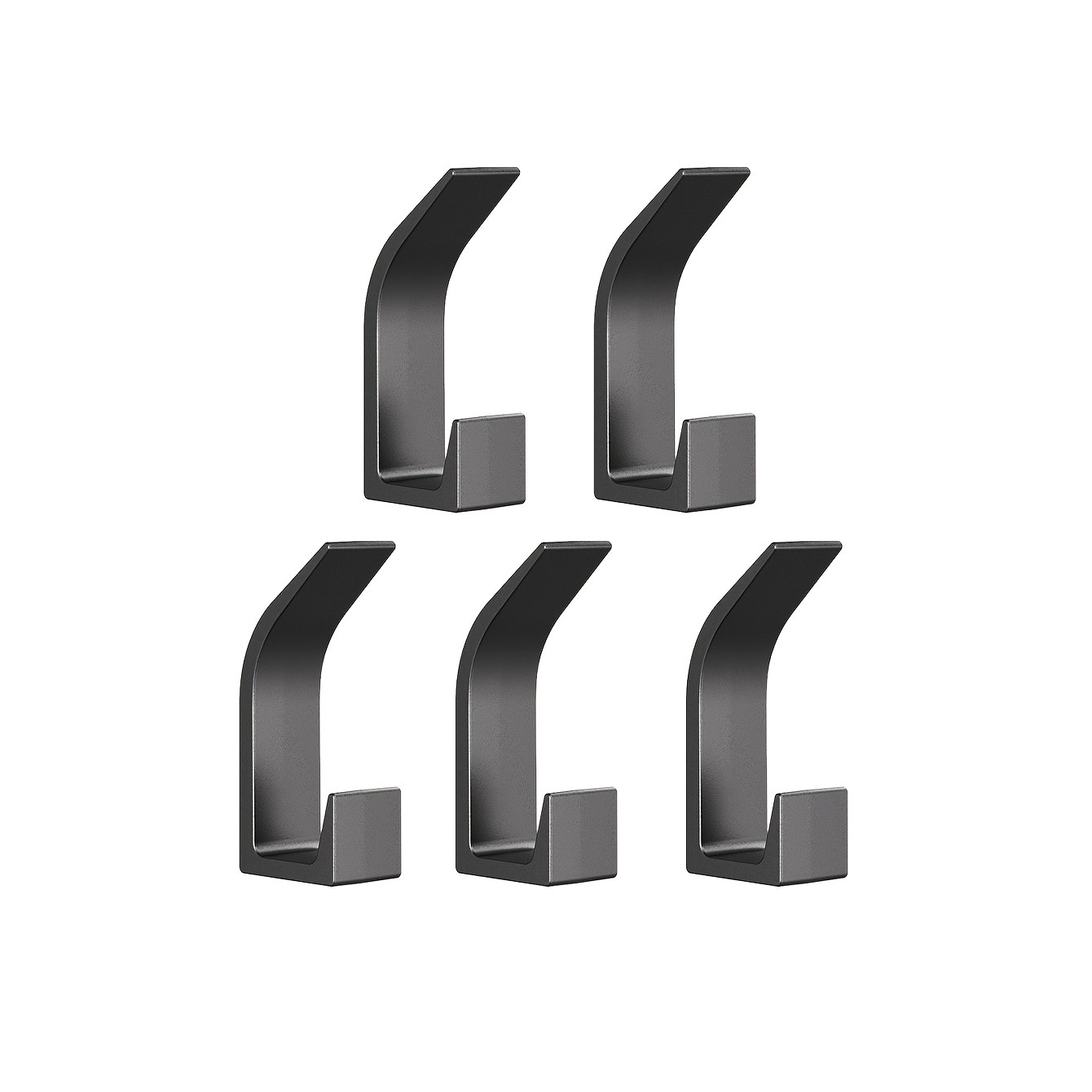 TEMU 3/5pcs Heavy-duty Hooks - No Drill Installation, Adhesive Heavy Duty Wall Hooks, Waterproof Hooks For Hanging Coat, Hat, Towel Robe Hook Rack,