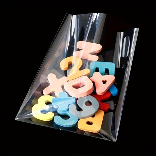 100 transparent gift bags for gift packaging party packaging opp gift bags with zip ties diy holiday gift packaging bags