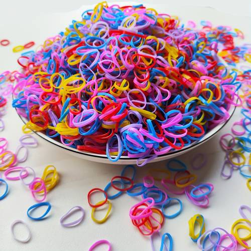 200pcs high hair ties knots colors braided hair bands