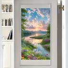 1pc adult landscape diamond painting set diy 5d landscape diamond dot painting suitable for home wall decoration and gifts