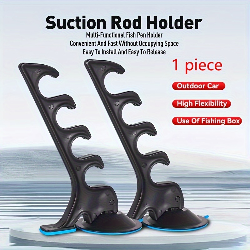 

1pc Fishing Rod Holder, Car Rod Holder With Suction Cup, Fishing Accessory