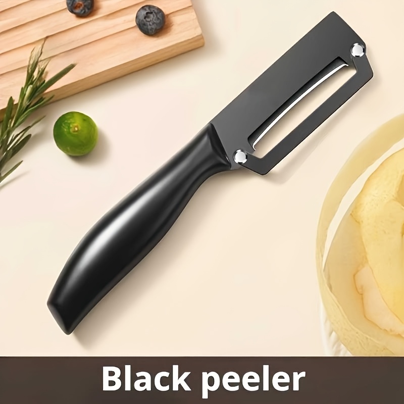 TEMU 칼날처럼 날카로운 전체강철 전문가용 주방 필러, 감자와 사과의 정밀한 껍질 벗기기용. 미끄럼 방지 그립 및 껍질이 달라붙지 않는 기능 포함. 가정 요리용 실용적인 필링 도구 및 주방에서 과일과 채소를 다루기 위한 필수 가젯